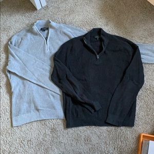 Express quarter zip sweaters